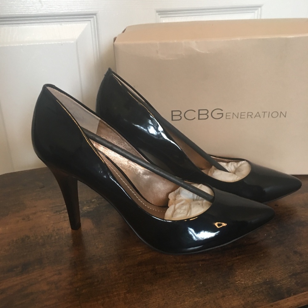 Black stiletto heels